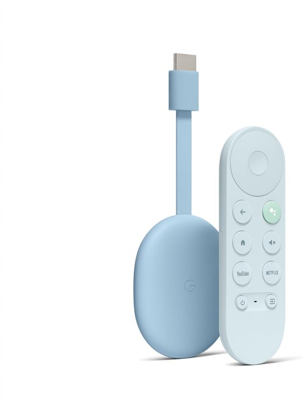 Chromecast with Google TV (4K)- Streaming Stick Entertainment on Your TV with Voice Search - Watch Movies, Shows, and Live TV in 4K HDR