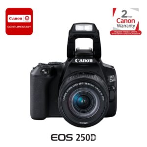 Canon EOS 250D DSLR Camera with 18-55mm f/4-5.6 Lens