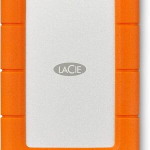 LaCie Rugged USB-C 2TB External Hard Drive Portable HDD – USB 3.0 compatible, Drop Shock Dust Rain Resistant, for Mac and PC Computer Desktop Workstation
