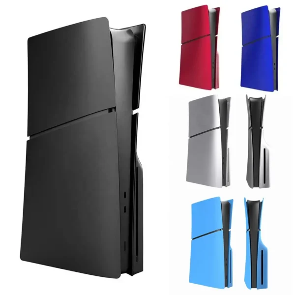 Slim Disc Edition Cover Plates for New PS5 Slim Console, Shell Panels Compatible with New PlayStation 5 Slim Accessories Protective Replacement Faceplate