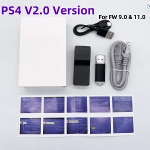 PS4 FW 9.0 11.0 Chipping Jailbreak Dongle GoldHen Version 2.0 with Ethernet Type-C Cable