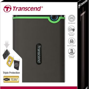 Transcend 2TB USB 3.1 Gen 1 StoreJet 25M3S Rugged External Hard Drive